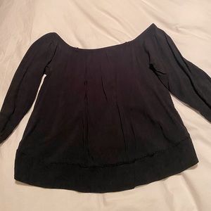 Old Navy Extra Small Black Off Shoulder 1/4 Sleeve